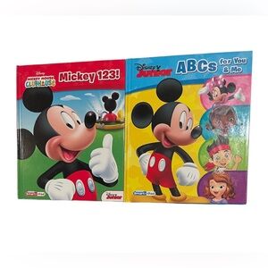 "STORY READER" *DISNEY MICKEY MOUSE CLUBHOUSE* (Total of 2 Books). {HARDCOVER}